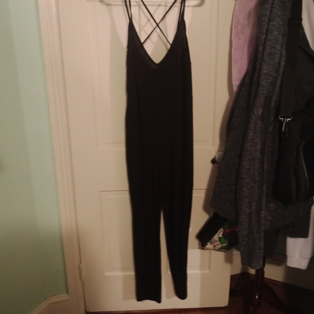 Jersey Black Jumpsuit
